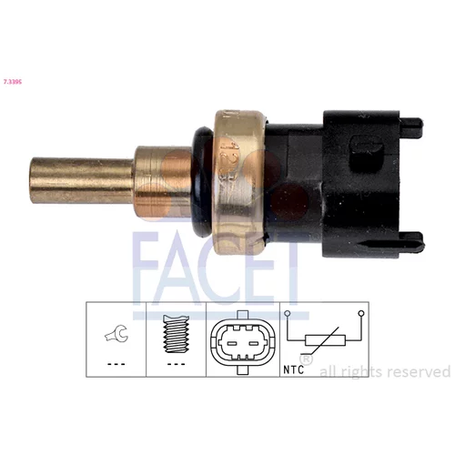 Snímač teploty chladiacej kvapaliny FACET 7.3395