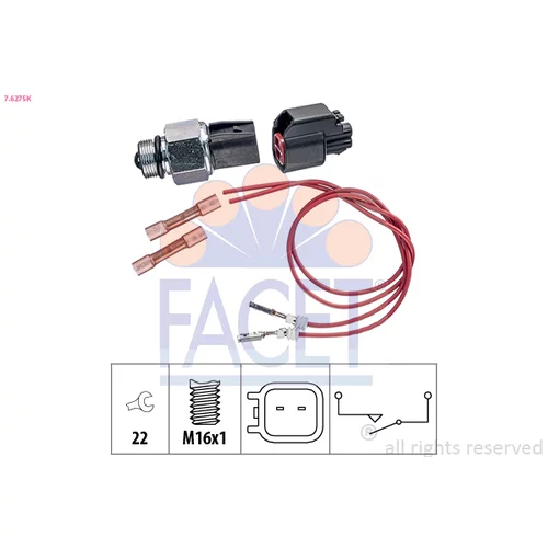 Spínač cúvacích svetiel FACET 7.6275K