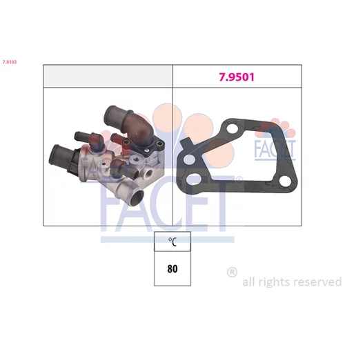 Termostat chladenia FACET 7.8103