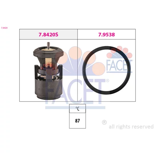 Termostat chladenia 7.8420 /FACET/