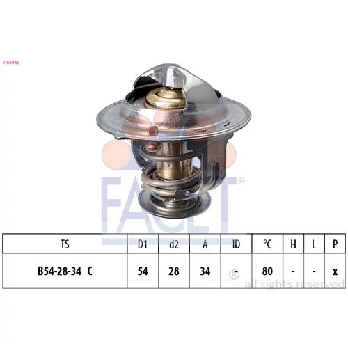 Termostat chladenia 7.8694S /FACET/