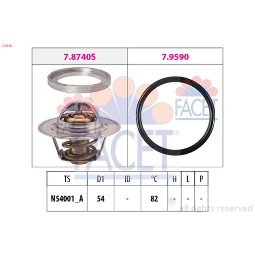 Termostat chladenia FACET 7.8740