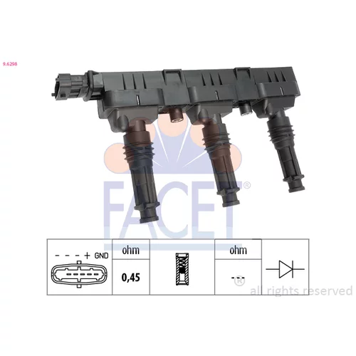 Zapaľovacia cievka FACET 9.6298