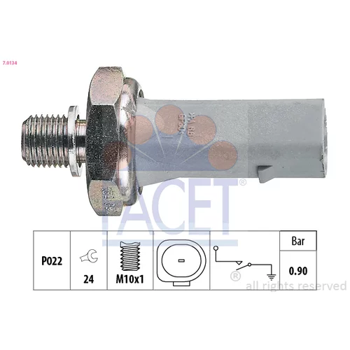 Olejový tlakový spínač FACET 7.0134