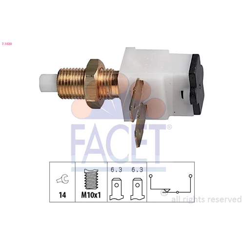 Spínač brzdových svetiel FACET 7.1020