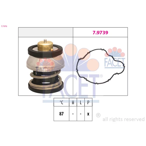 Termostat chladenia FACET 7.7976