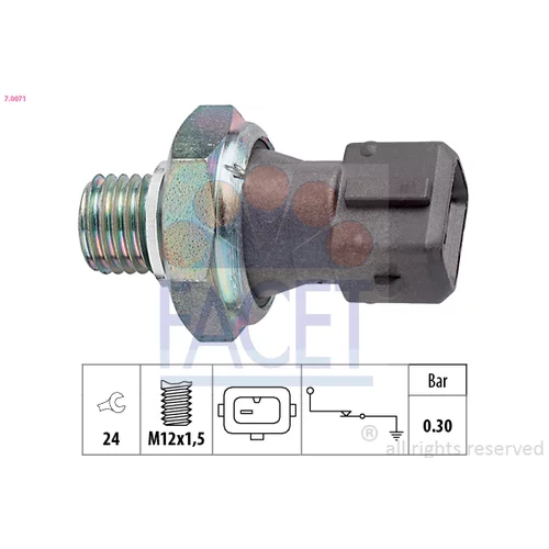 Olejový tlakový spínač FACET 7.0071