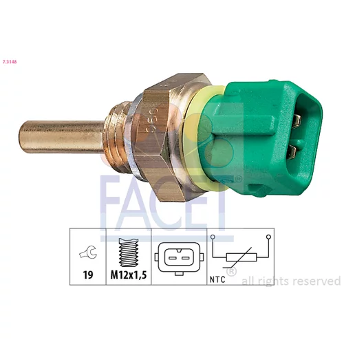 Snímač teploty chladiacej kvapaliny FACET 7.3148