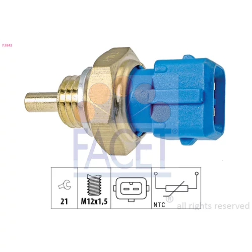 Snímač teploty chladiacej kvapaliny FACET 7.3342