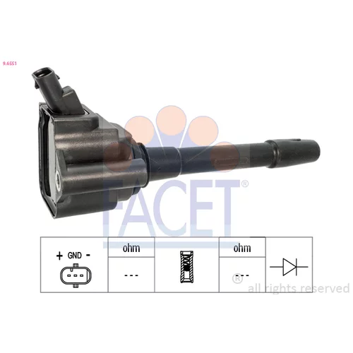 Zapaľovacia cievka FACET 9.6551