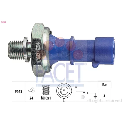 Olejový tlakový spínač FACET 7.0163