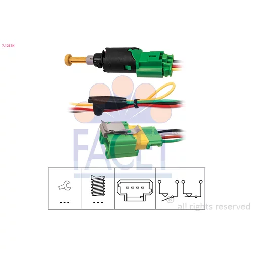 Spínač brzdových svetiel FACET 7.1213K