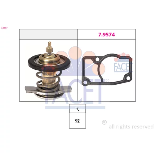 Termostat chladenia FACET 7.8607