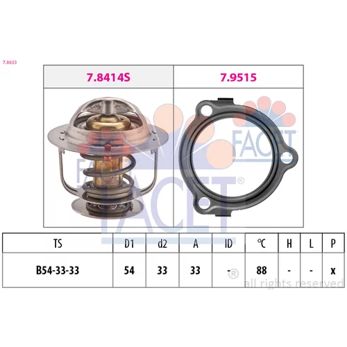 Termostat chladenia FACET 7.8633