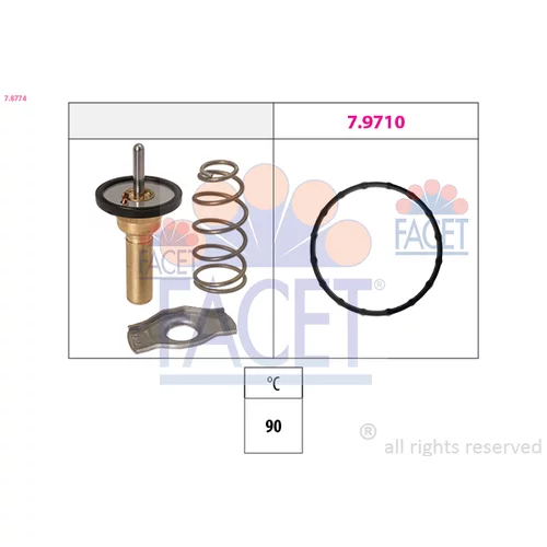 Termostat chladenia FACET 7.8774