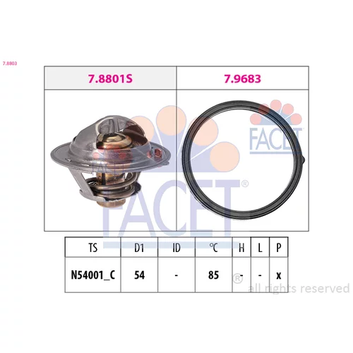 Termostat chladenia FACET 7.8803