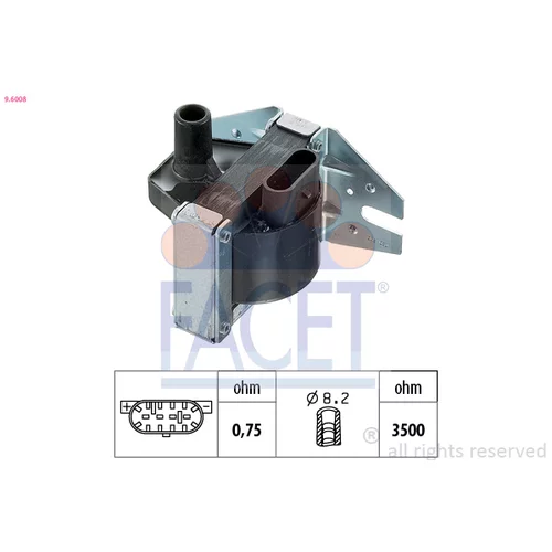 Zapaľovacia cievka FACET 9.6008