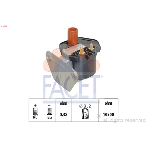 Zapaľovacia cievka FACET 9.6078