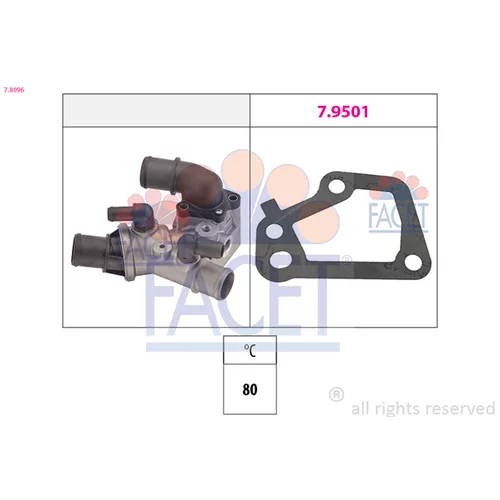 Termostat chladenia FACET 7.8096