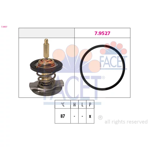 Termostat chladenia 7.8807 /FACET/