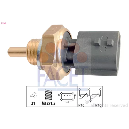 Snímač teploty chladiacej kvapaliny FACET 7.3365