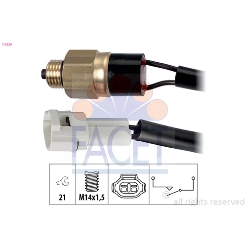 Spínač cúvacích svetiel FACET 7.6320