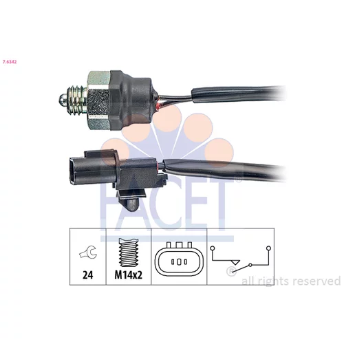 Spínač cúvacích svetiel FACET 7.6342