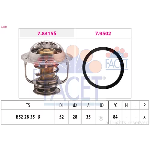 Termostat chladenia FACET 7.8315