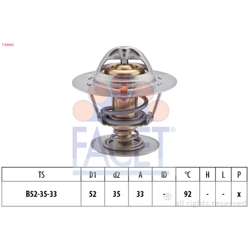 Termostat chladenia FACET 7.8396S