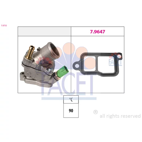 Termostat chladenia FACET 7.8732