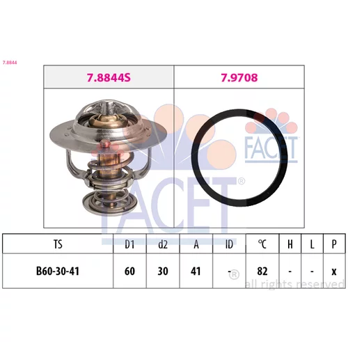 Termostat chladenia FACET 7.8844