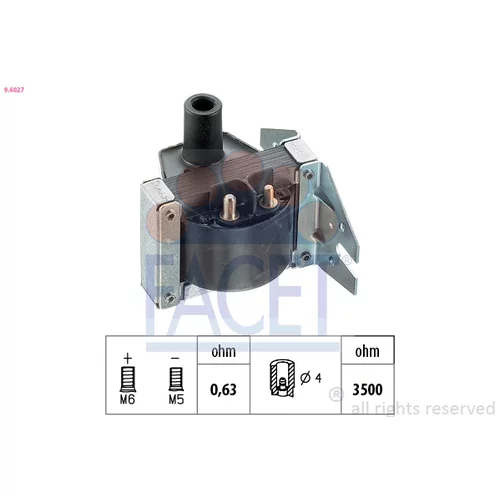 Zapaľovacia cievka FACET 9.6027