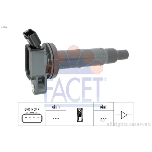 Zapaľovacia cievka FACET 9.6366
