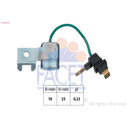 Kondenzátor pre zapaľovanie FACET 0.0179/157