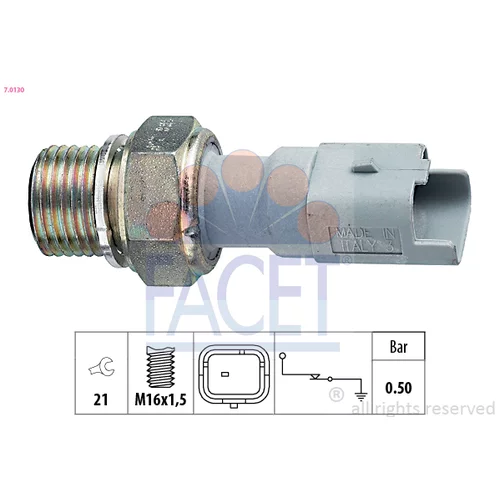 Olejový tlakový spínač FACET 7.0130