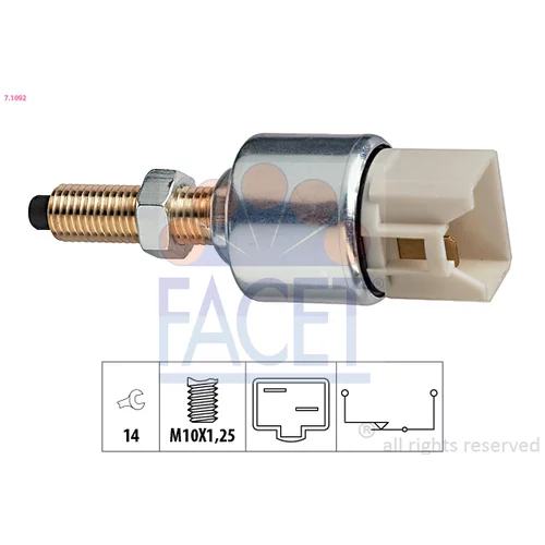 Spínač brzdových svetiel FACET 7.1092