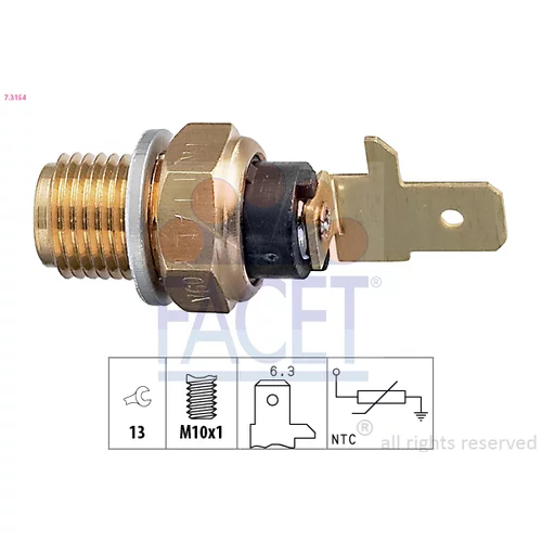 Snímač teploty oleja 7.3154 /FACET/