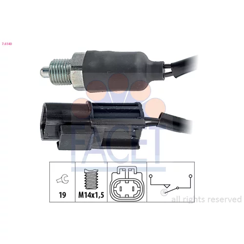 Spínač cúvacích svetiel FACET 7.6140
