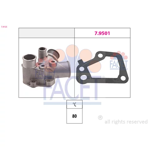 Termostat chladenia FACET 7.8125