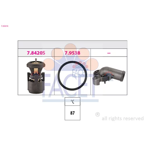 Termostat chladenia FACET 7.8561K