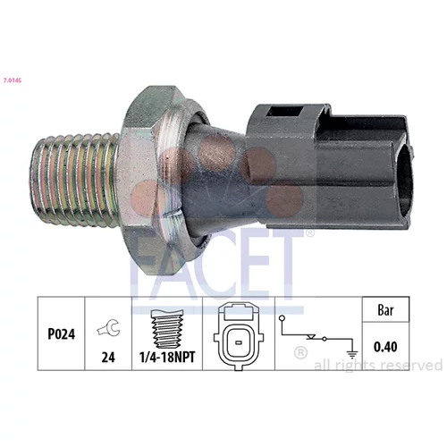 Olejový tlakový spínač FACET 7.0145