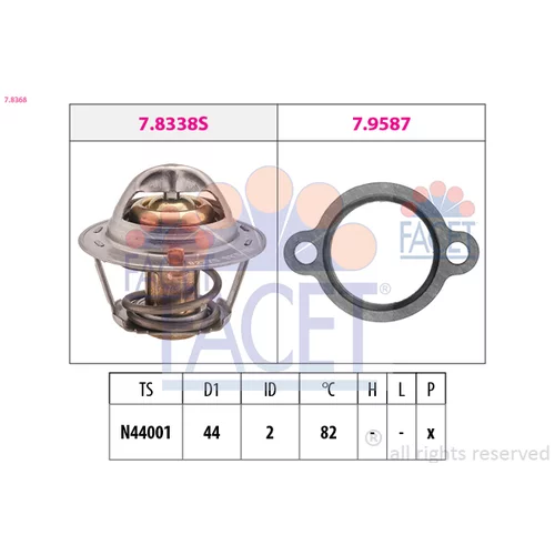 Termostat chladenia FACET 7.8368