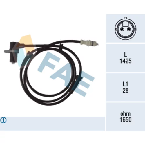 Snímač počtu otáčok kolesa FAE 78067