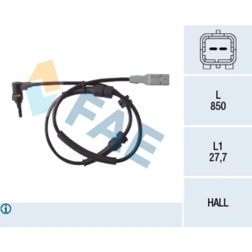 Snímač počtu otáčok kolesa FAE 78086