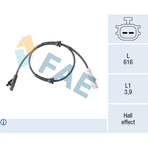 Snímač počtu otáčok kolesa FAE 78677