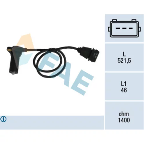 Snímač impulzov kľukového hriadeľa FAE 79065