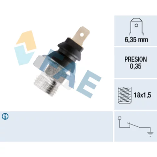 Olejový tlakový spínač FAE 11620