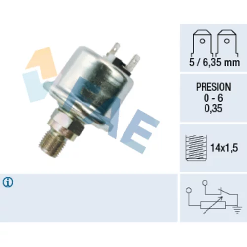 Snímač tlaku oleja FAE 14670