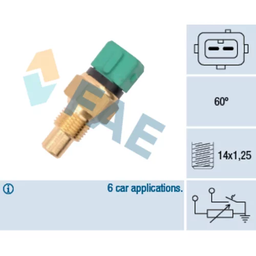 Snímač teploty chladiacej kvapaliny FAE 34425