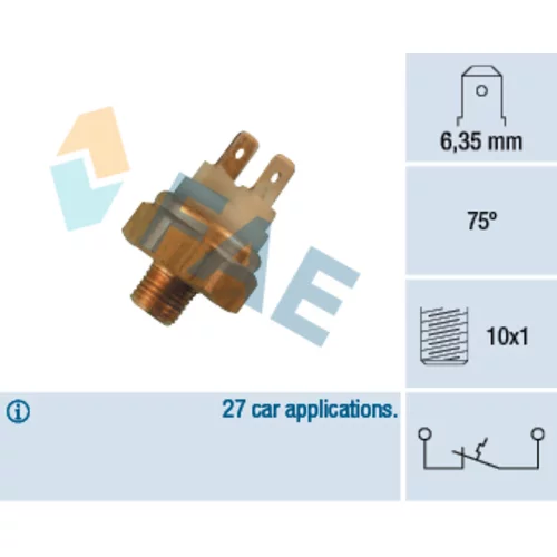 Teplotný spínač kontrolky teploty chladenia FAE 35450